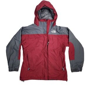 The‎ North Face Mountain Girls Size L Red Gray Hooded